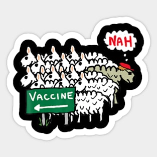 Anti Vaccine Sheep Sticker